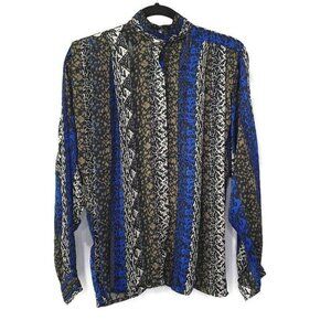 Vintage TESS Paris‎ Milano Long Sleeve Sheer Blouse